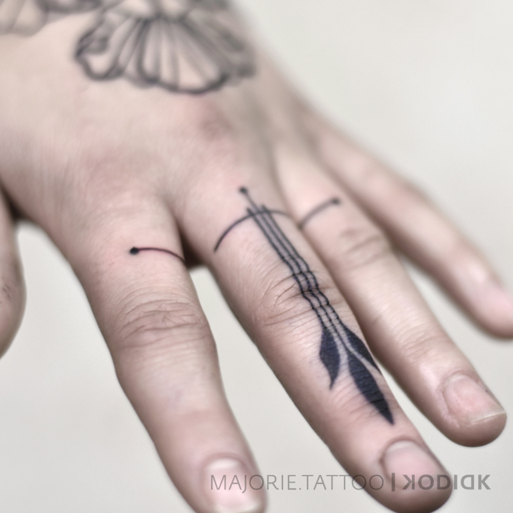 Fingertattoo grafisch